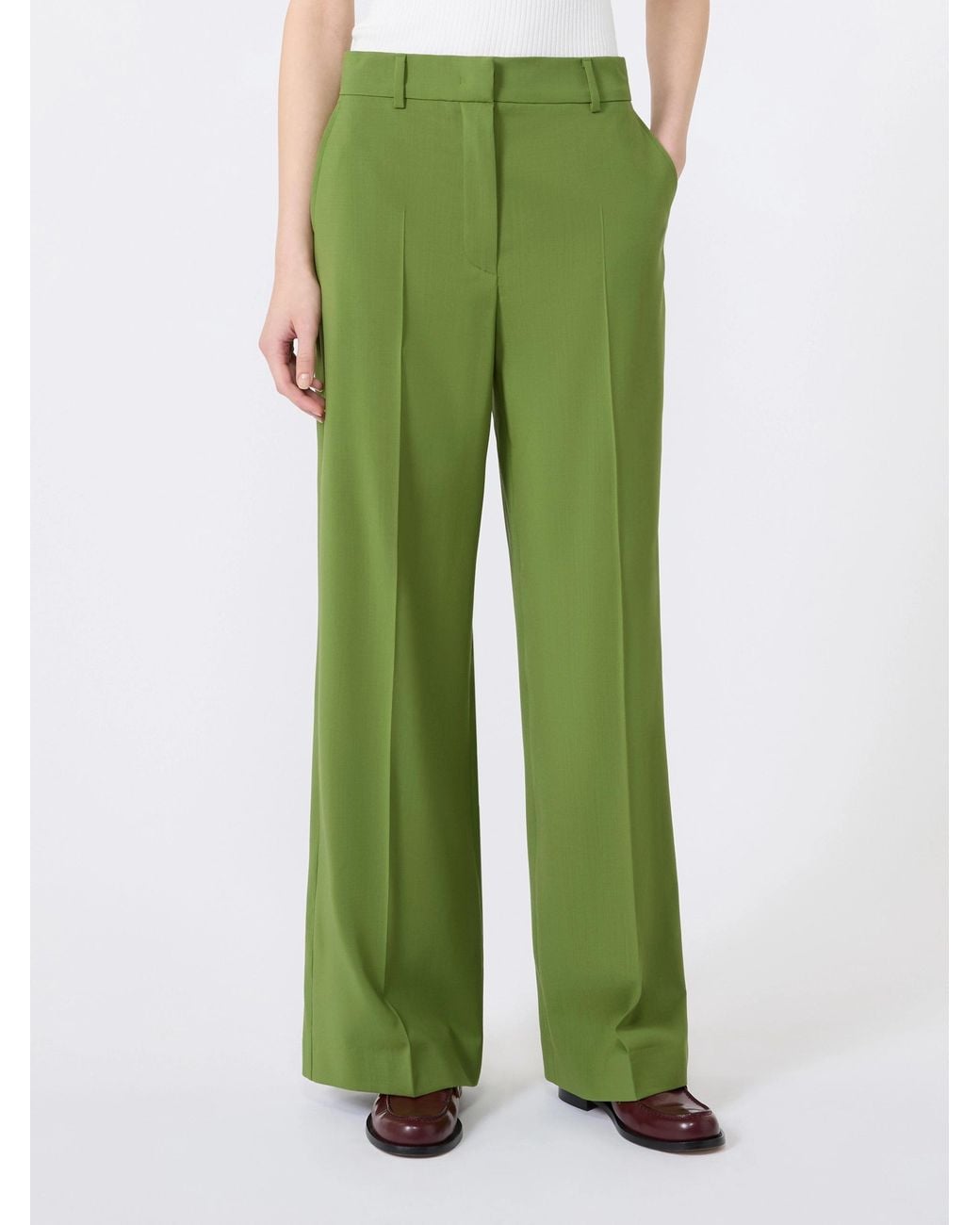 Weekend by Maxmara Green Visivo Palazzo Pants
