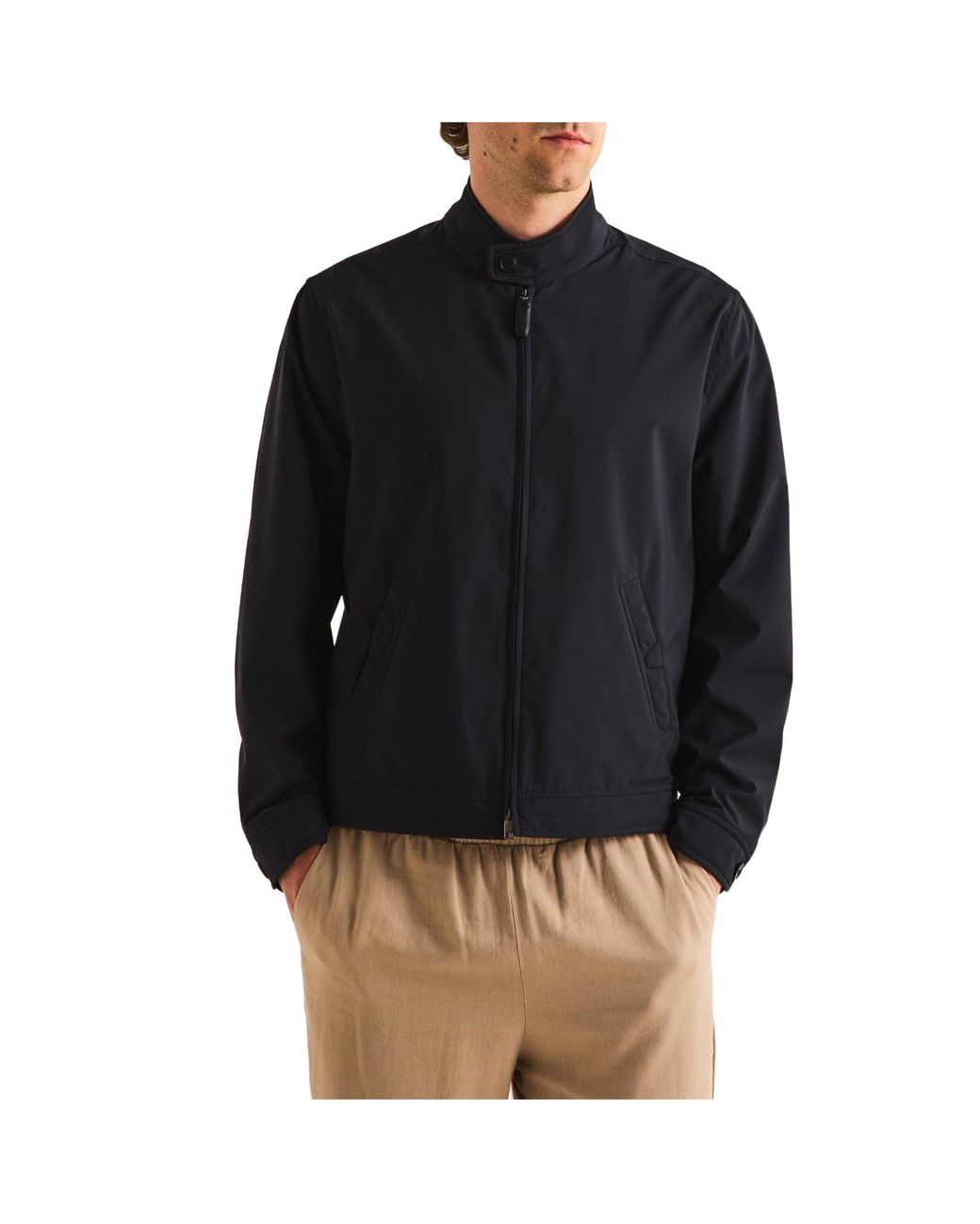 Brioni Blue Simple Flight Jacket for men