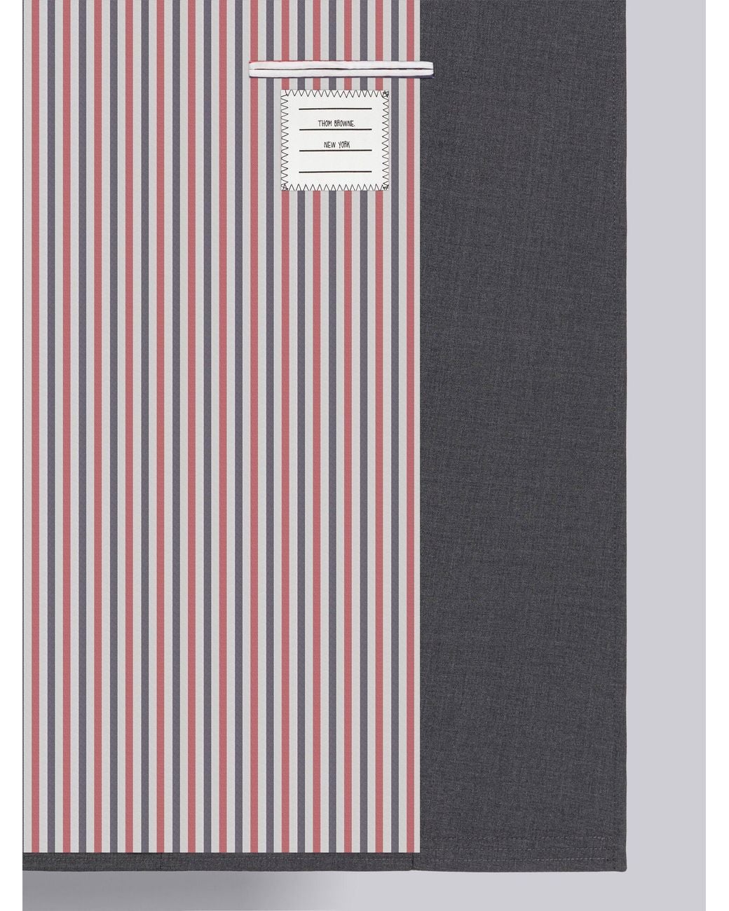 Thom Browne Gray 4-Bar Stripe Wool Coat