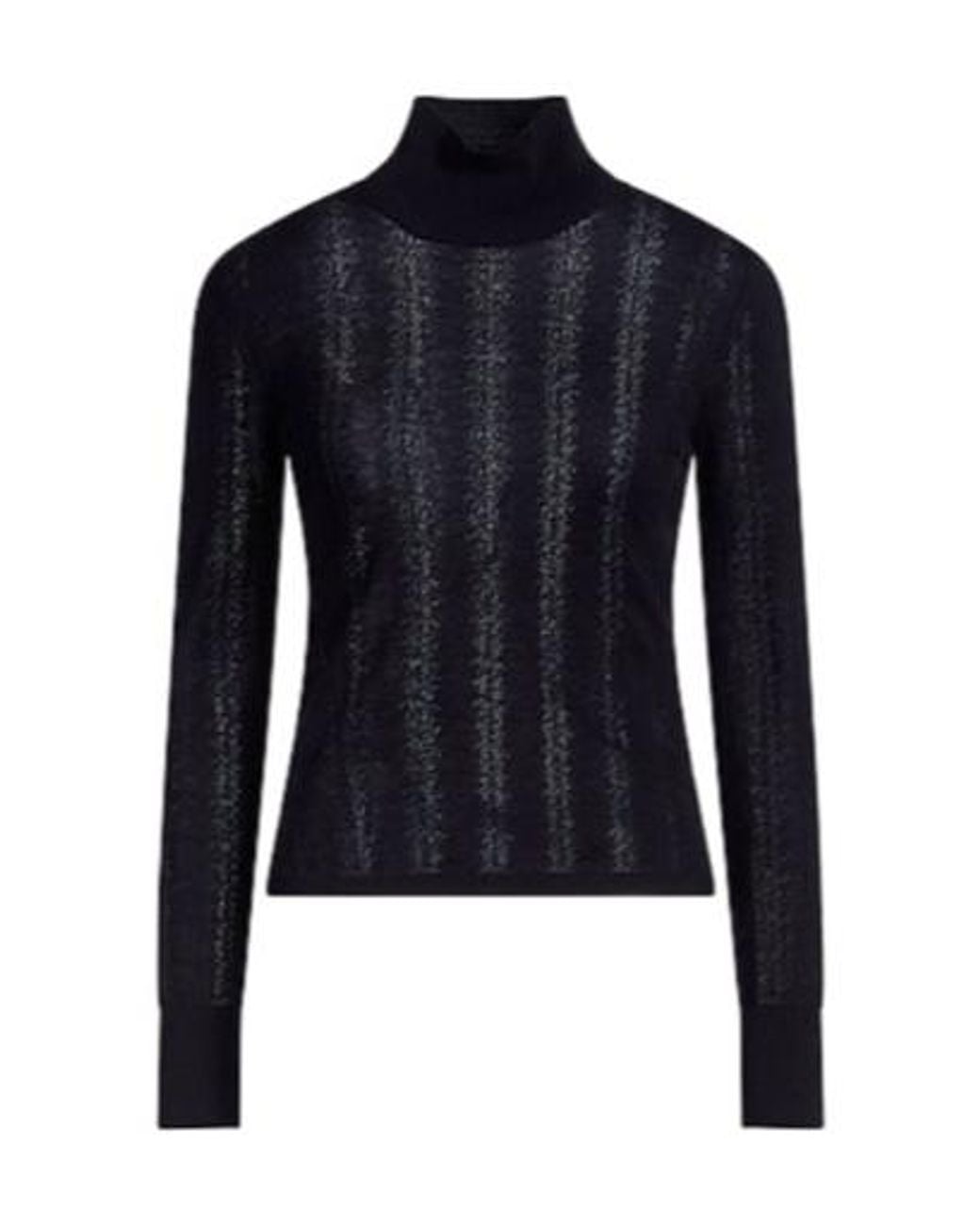 Max Mara Blue Simple Solid-Color Knitted Sweater
