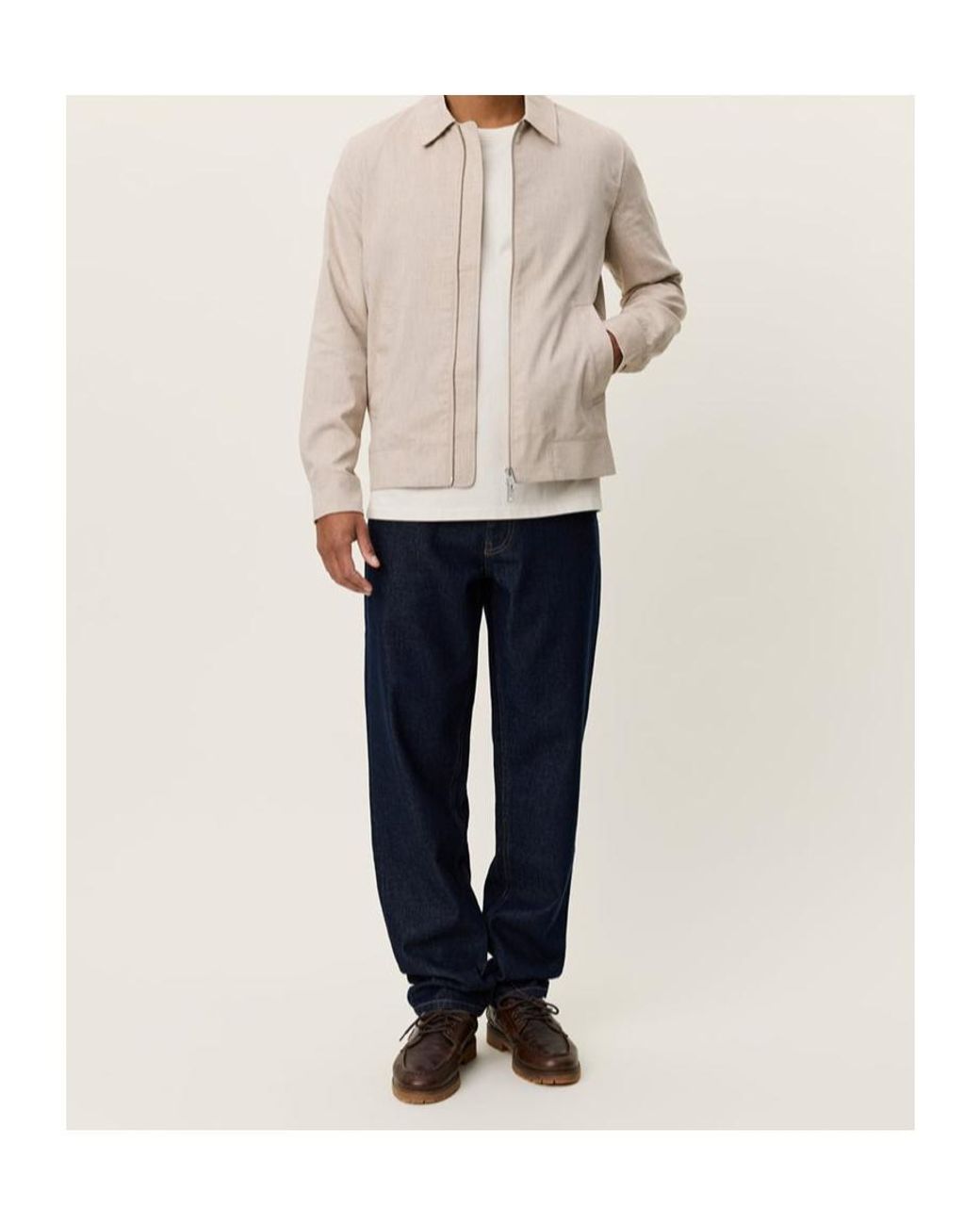 Les Deux Natural Long Sleeve Jacket for men