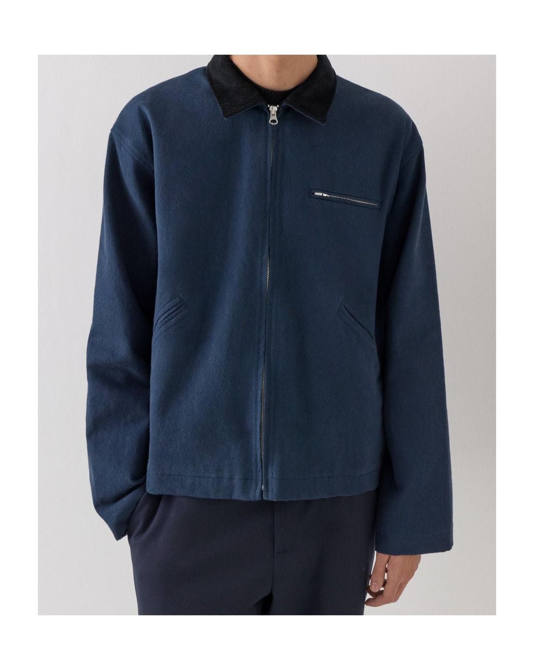 GIMAGUAS Blue Ivan Zip-Up Jacket for men