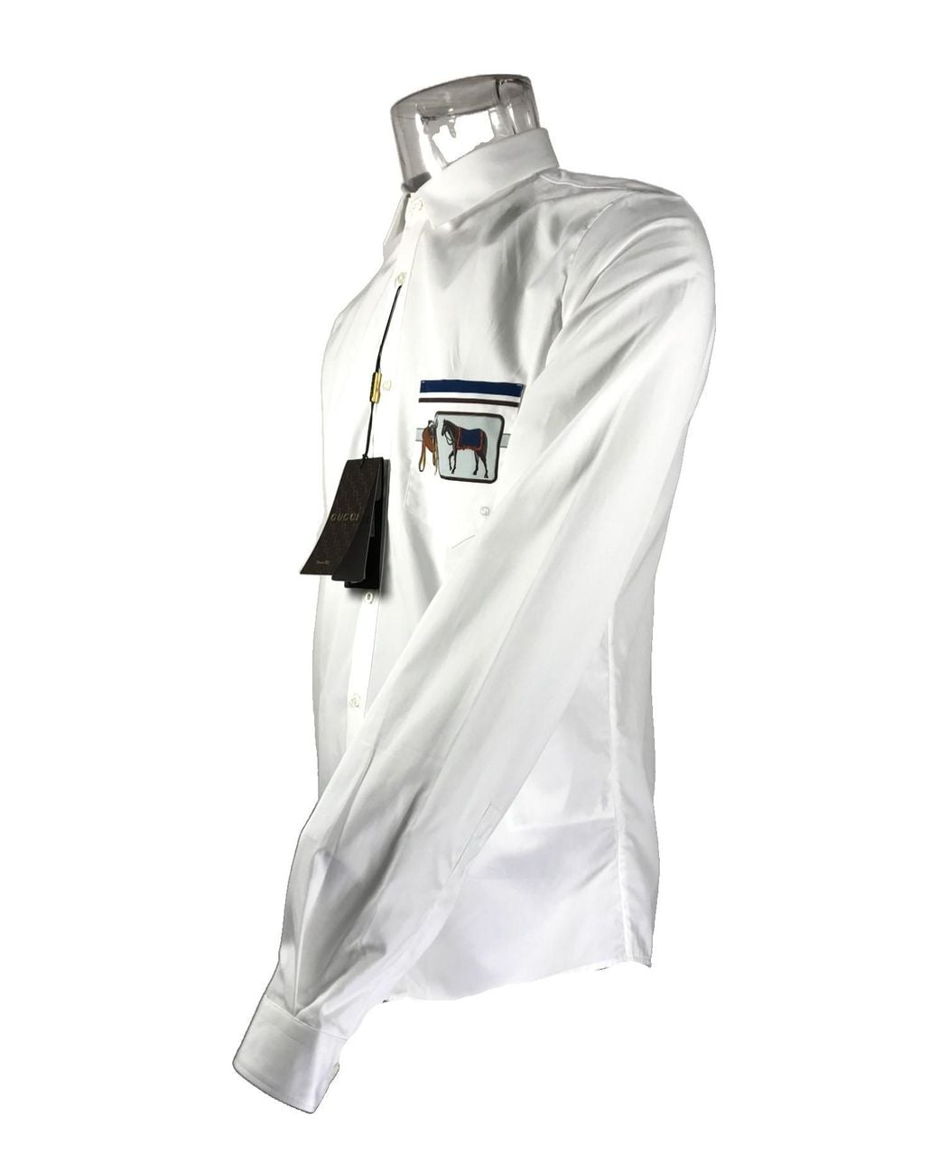 Gucci White Long-Sleeved Shirt for men