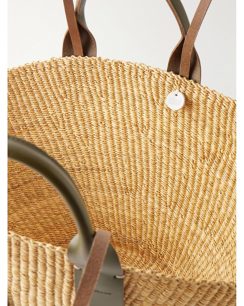 Muuñ Metallic Handwoven Straw Bag