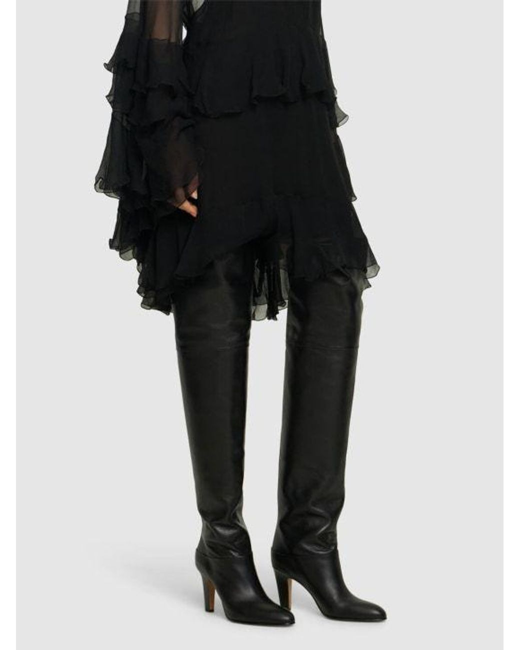 Chloé Black Eve Over-The-Knee Boots