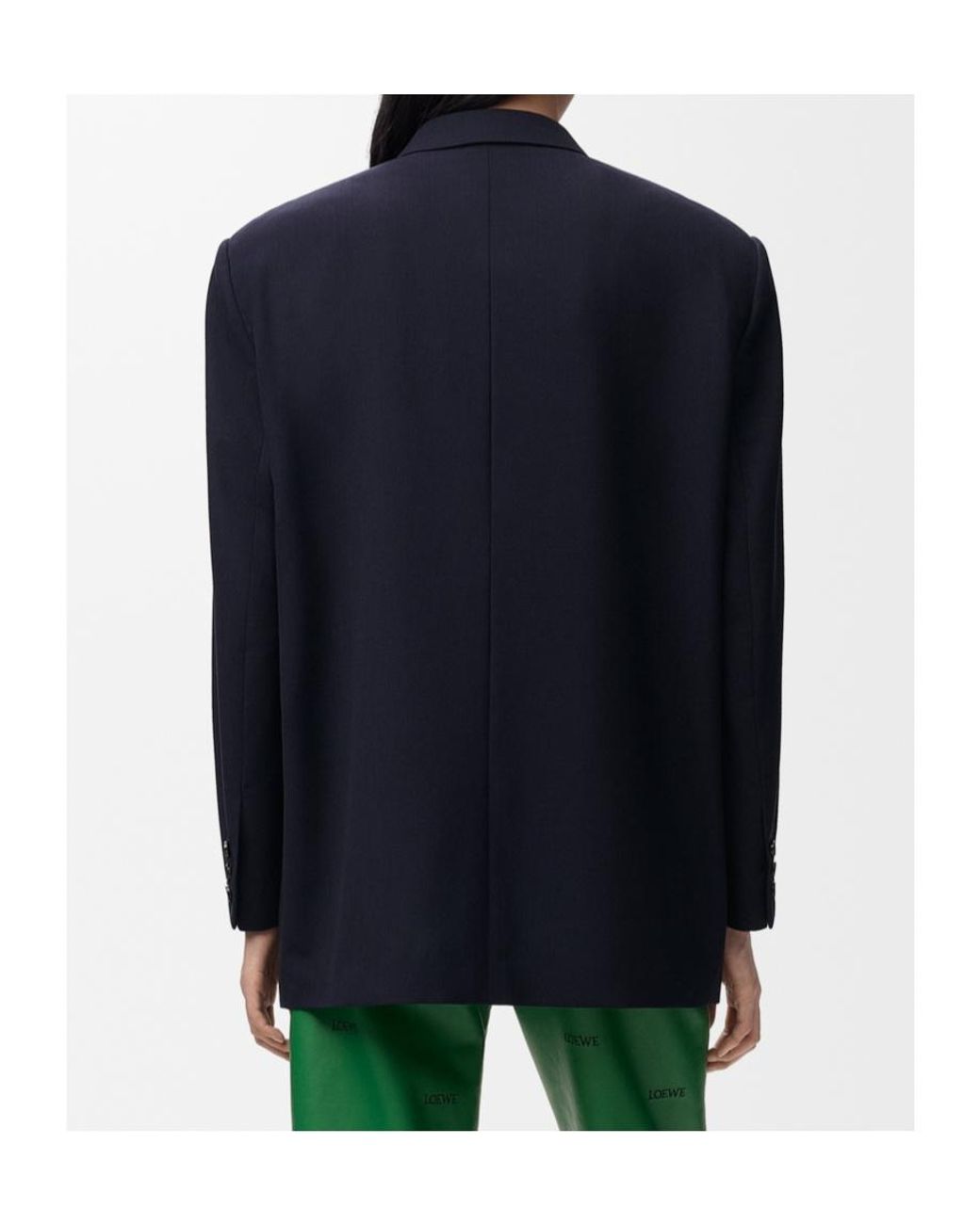 Loewe Blue Long-Sleeved Suit Jacket