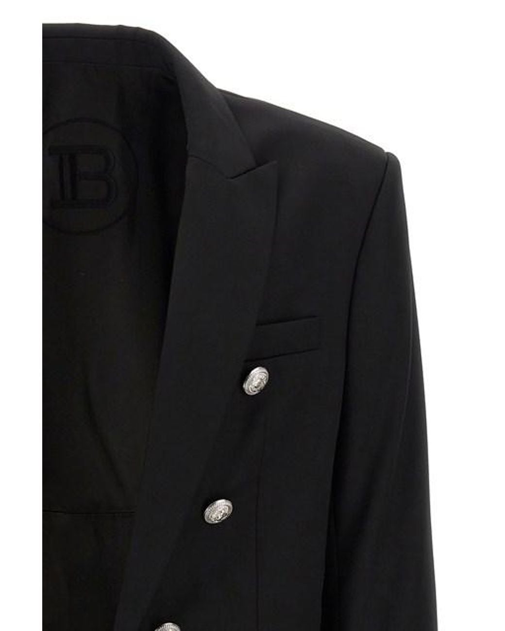 Balmain Blue Single Breasted Tailored Blazer for men