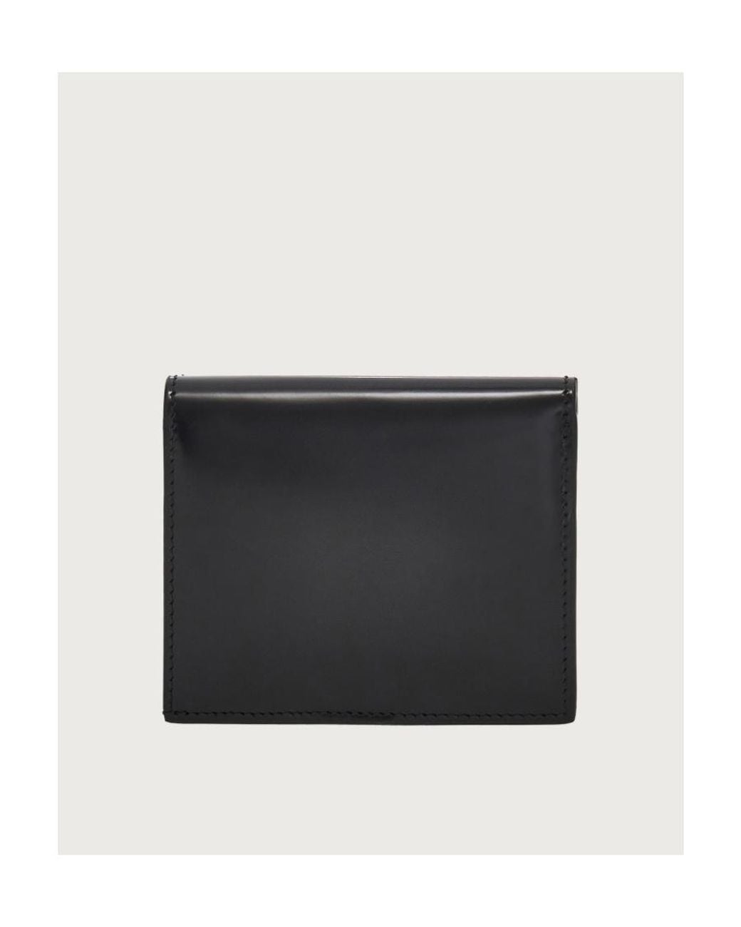 Ferragamo Black Ferragamo Gancini Clasp Compact Wallet