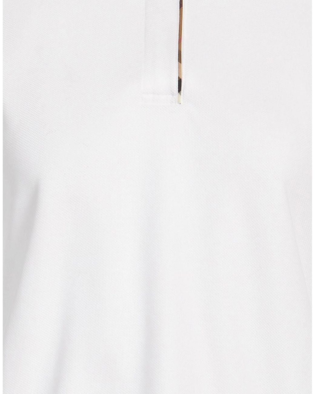 Burberry White Polo Shirts