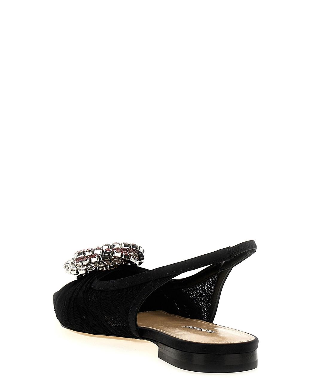 Mach & Mach Black Mach Mach Galaxy Slingback Flats
