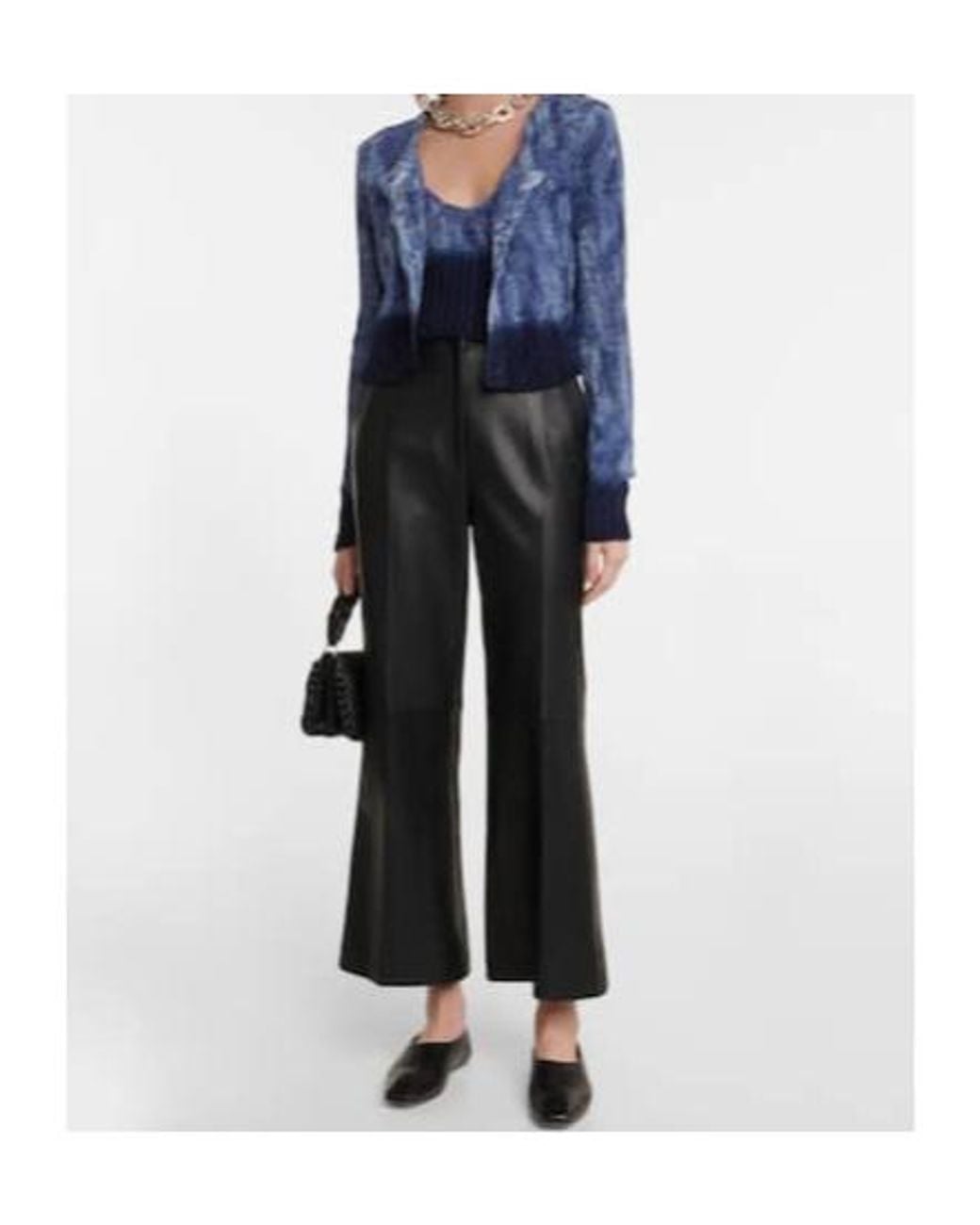 Altuzarra Blue Sim Tie-Dye Silk Crop Top