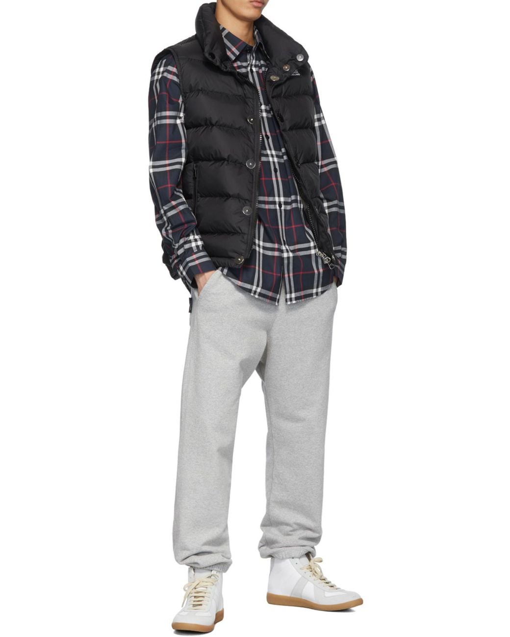 Burberry Blue Vintage Check Cotton Poplin Shirt for men