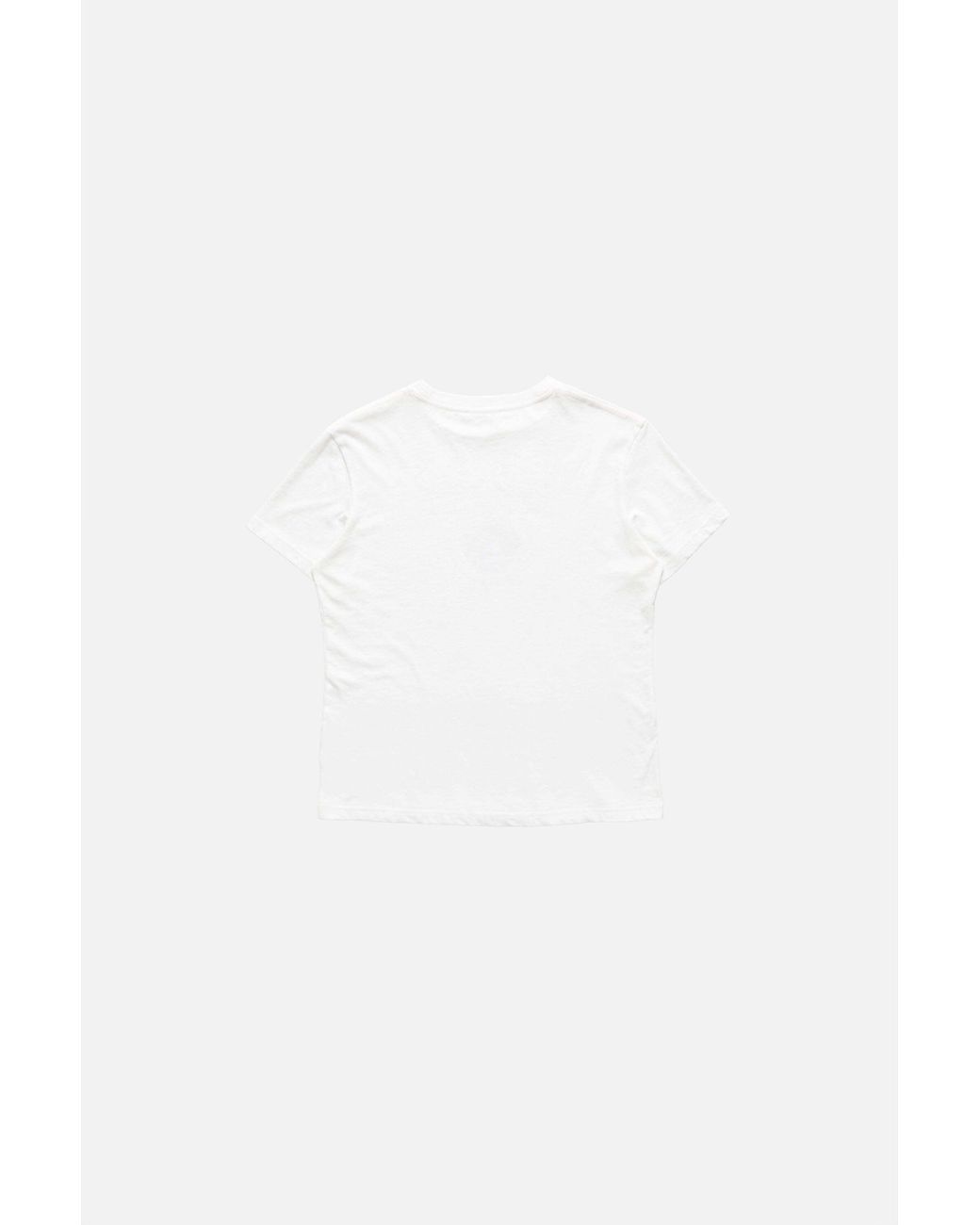 Acne White Graphic Jersey T-Shirt