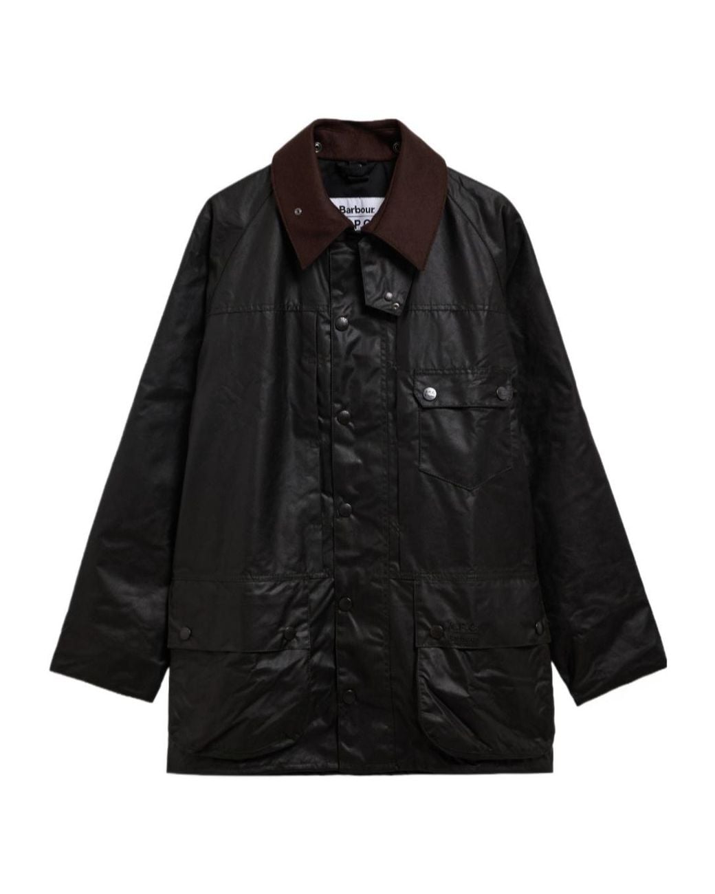 Barbour Black X A.P.C. Beaufort Waxed Jacket for men