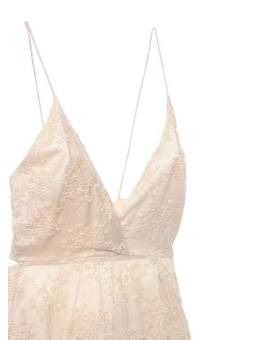 ROTATE BIRGER CHRISTENSEN White Miley Lace Long Dress
