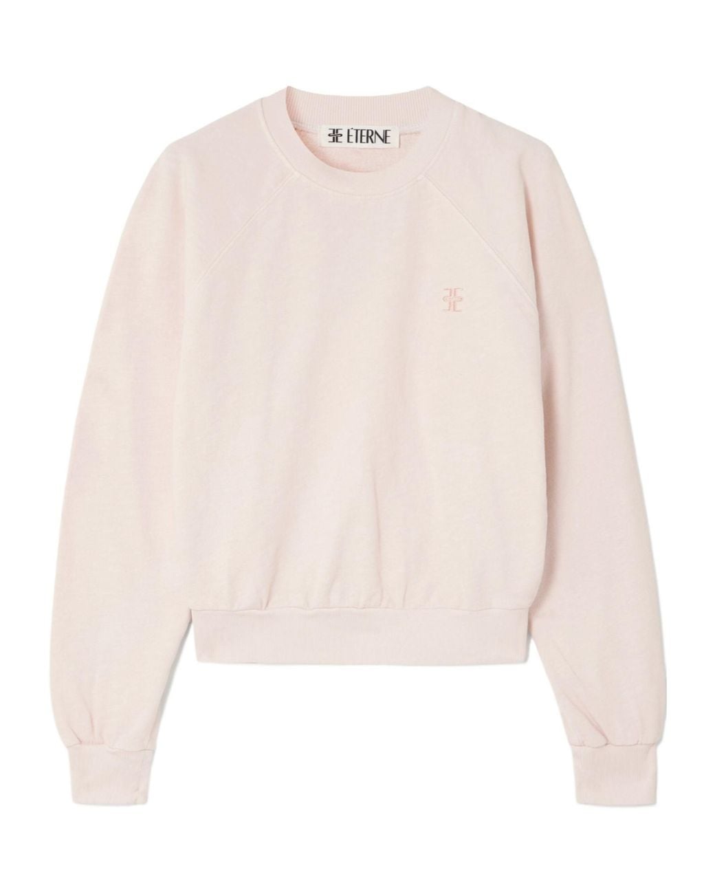 ÉTERNE White Comfortable Minimalist Sweatshirt