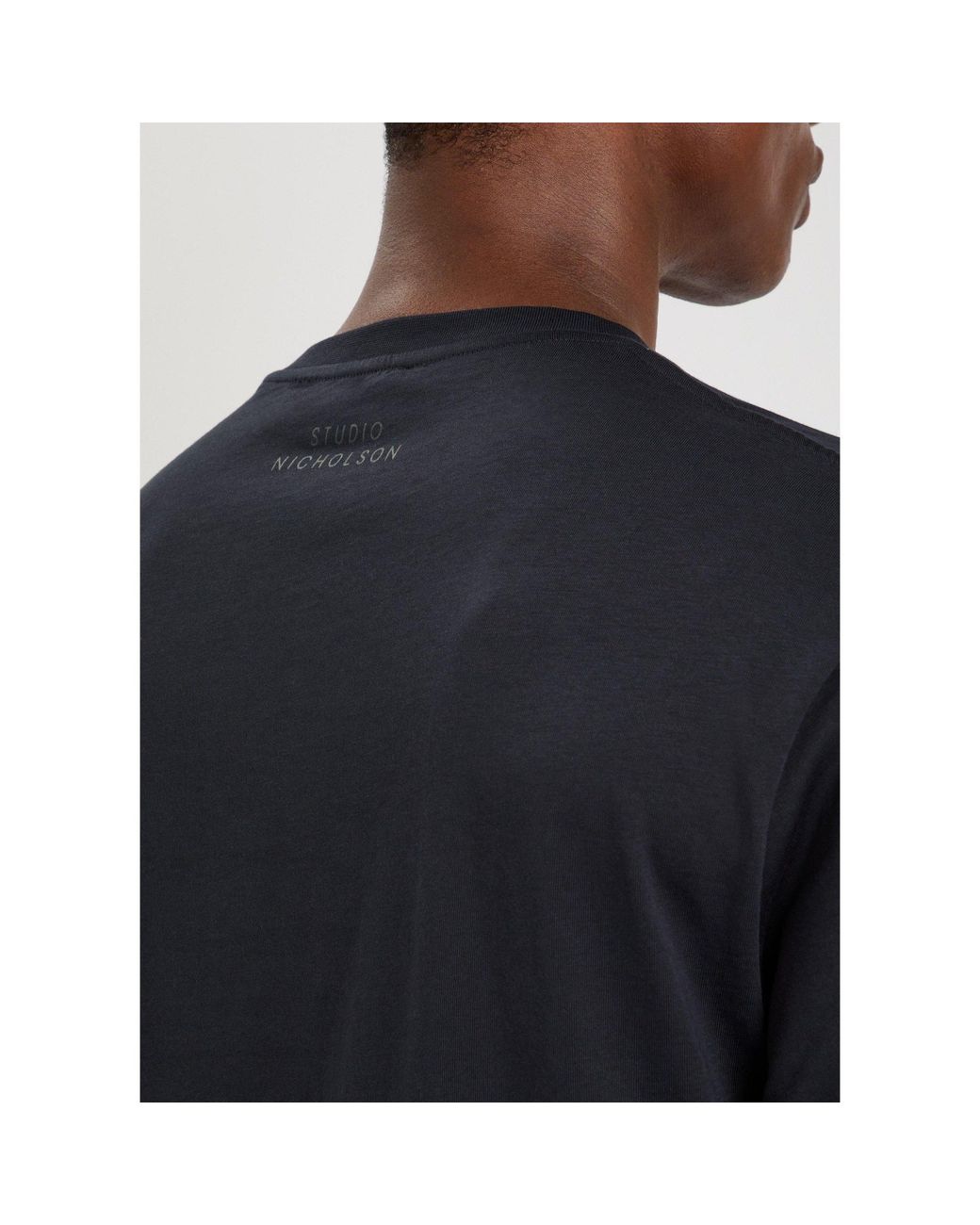 Studio Nicholson Black Pure Cotton T-Shirt for men
