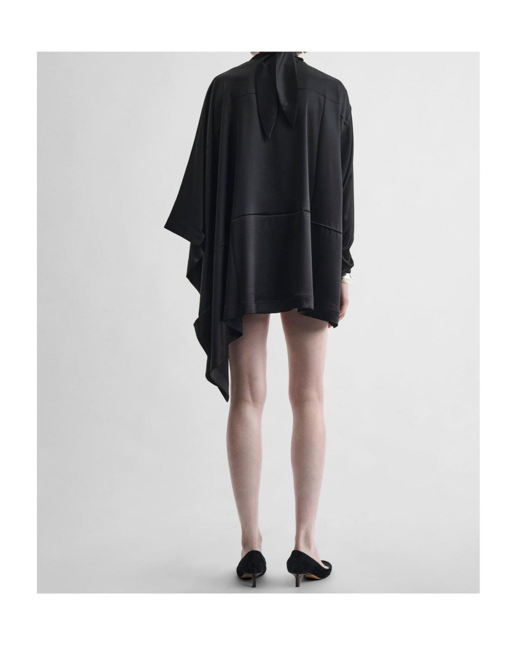 Phoebe Philo Black Caped Top