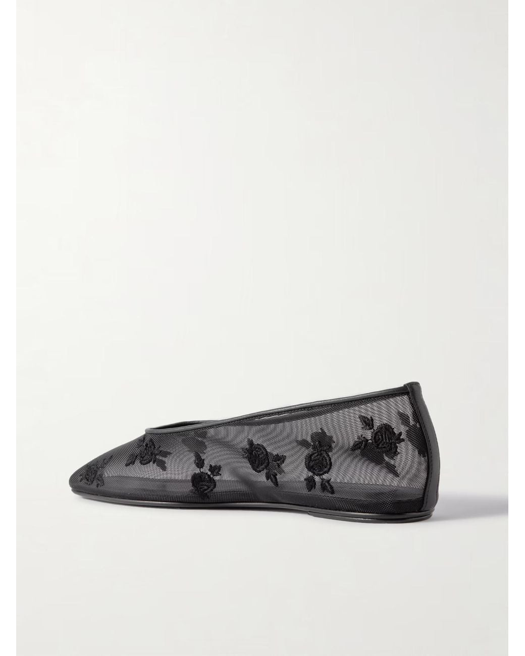 Magda Butrym Gray Mesh Ballet Flats
