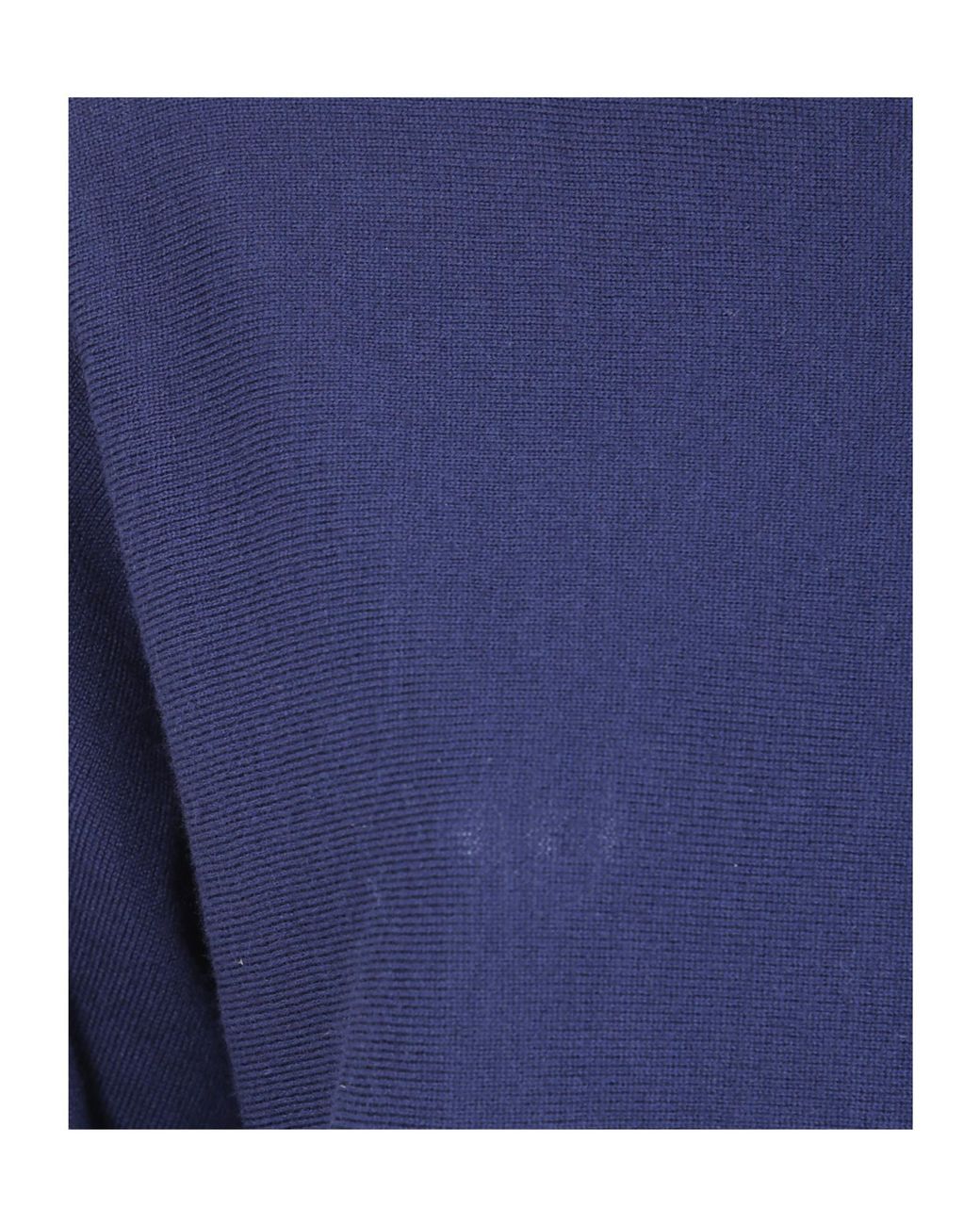 D.exterior Blue Oversized Round Neck Knitted Sweater