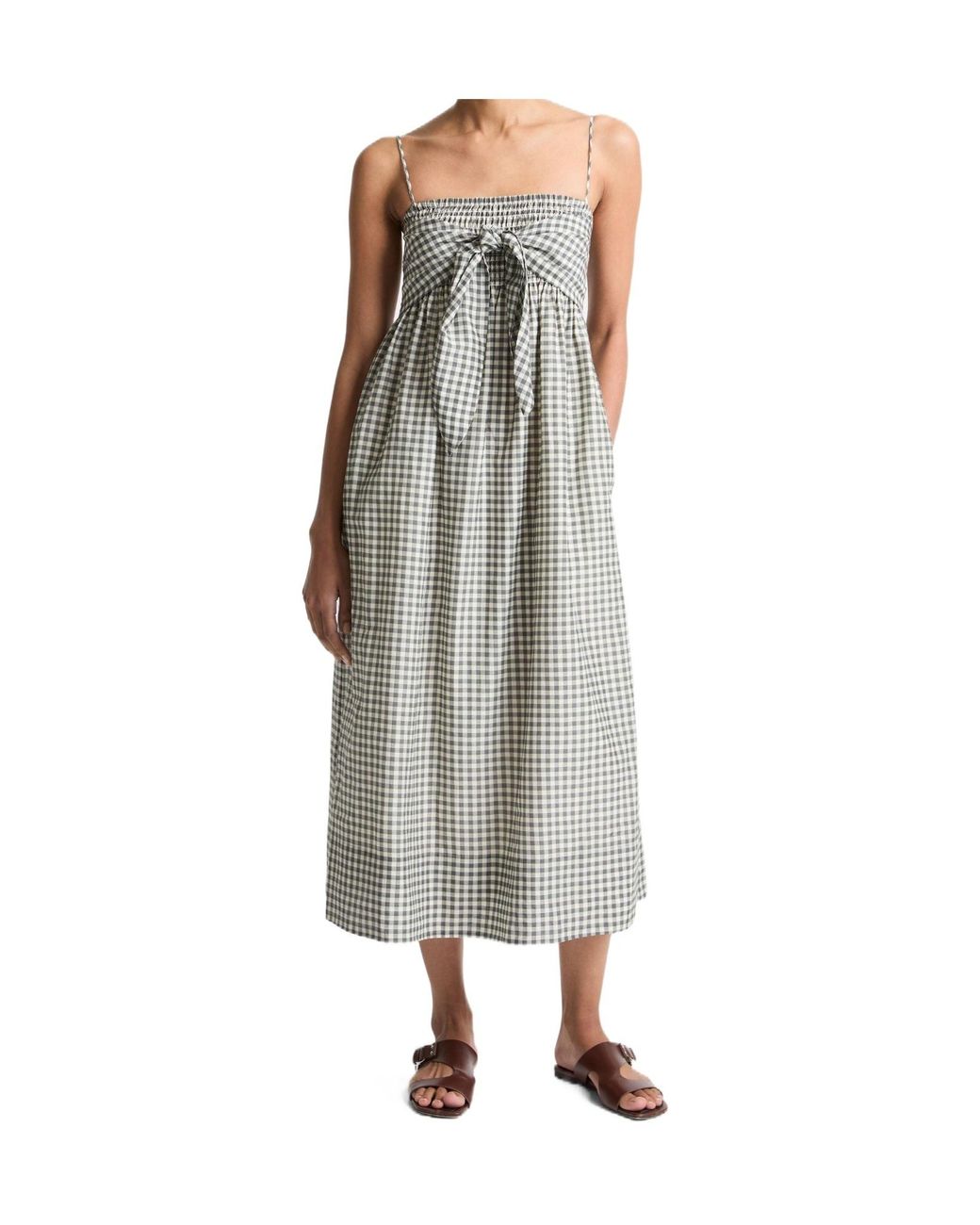 Vince Gray Sleeveless Dress