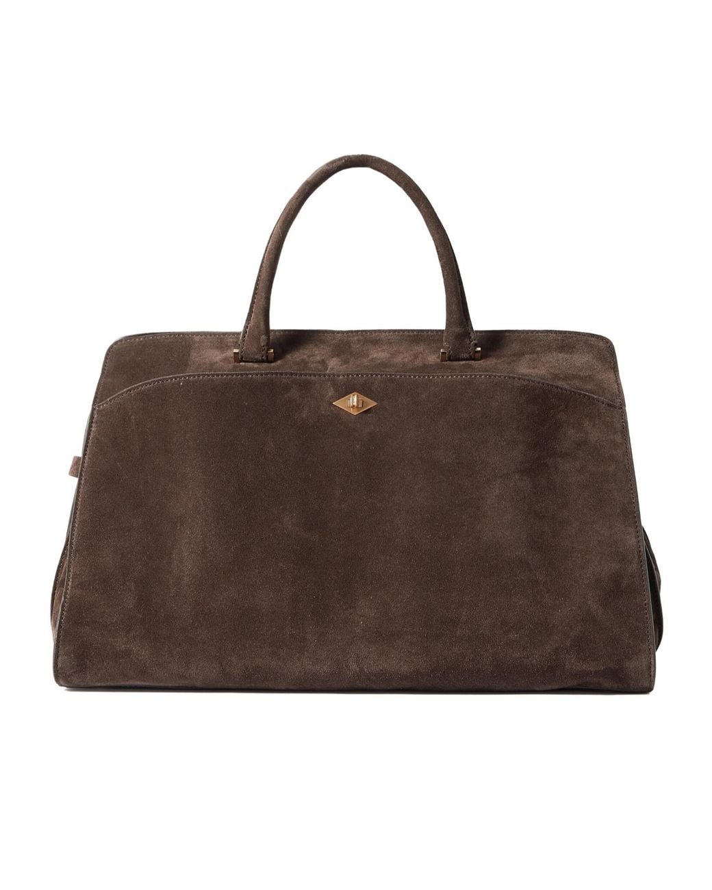 Metier Brown Medium Suede Tote
