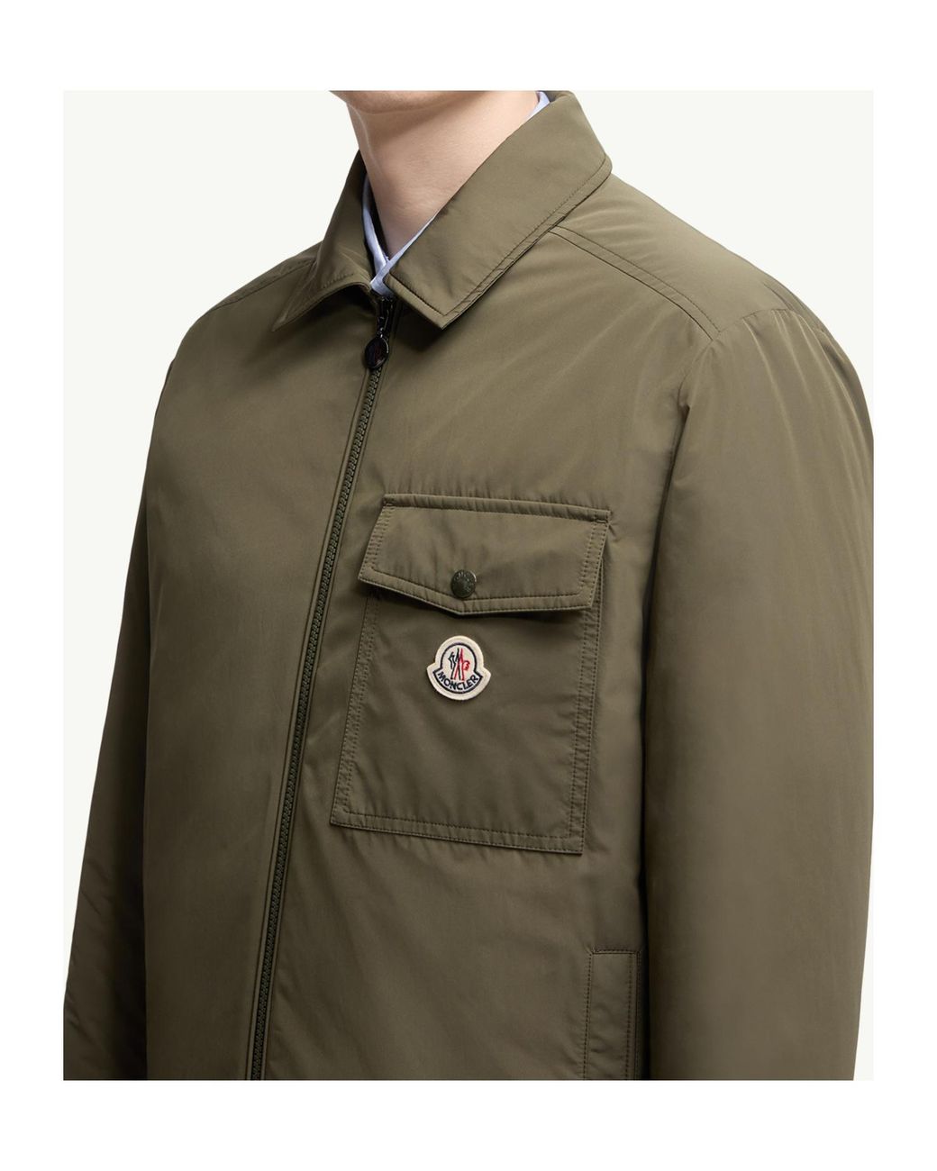 Moncler Green Vigeon Zipped Jacket for men