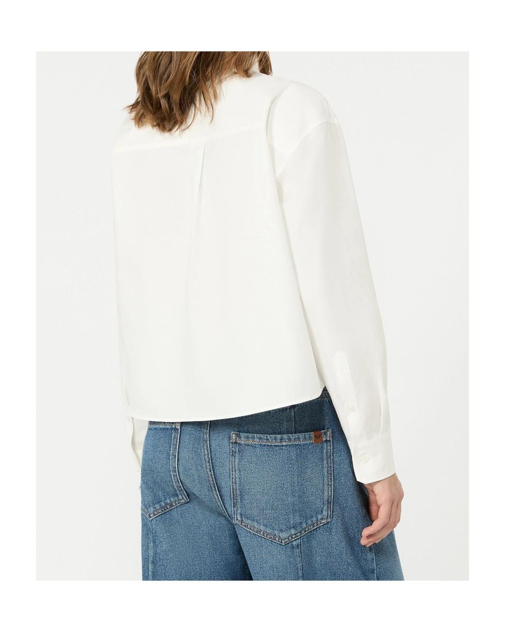 Weekend by Maxmara White Embroidered Pocket Shirt