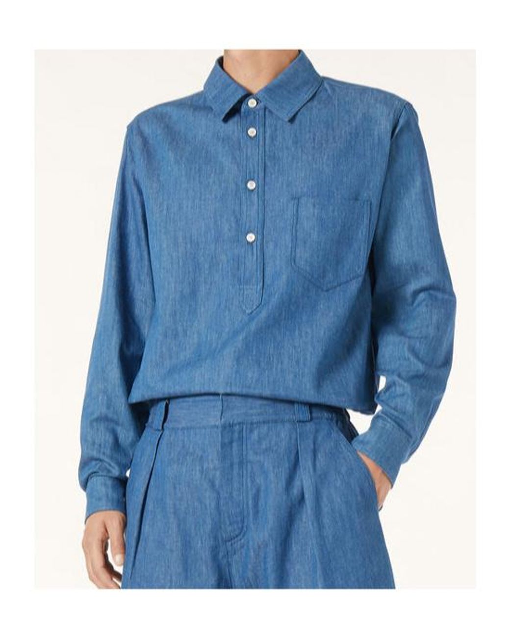 Loro Piana Blue Evie Shirt for men