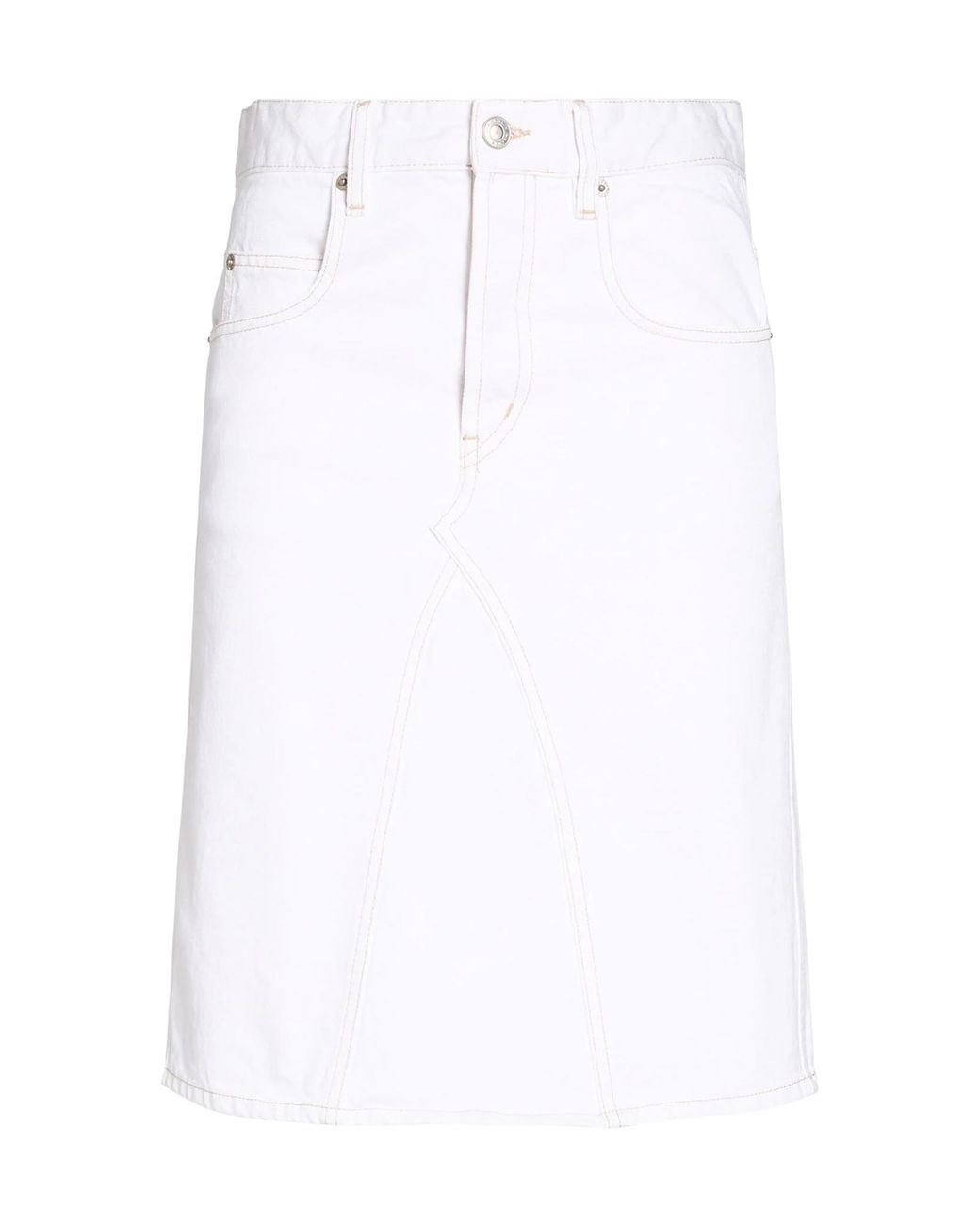 Isabel Marant White Denim Skirts