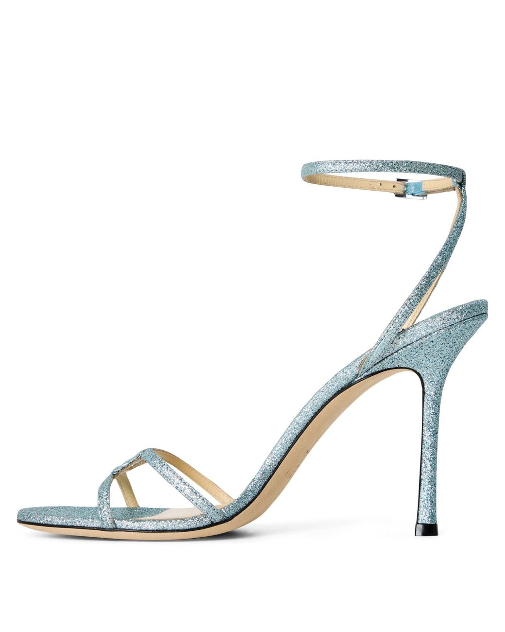 Jimmy Choo Metallic Strappy Stiletto Sandal