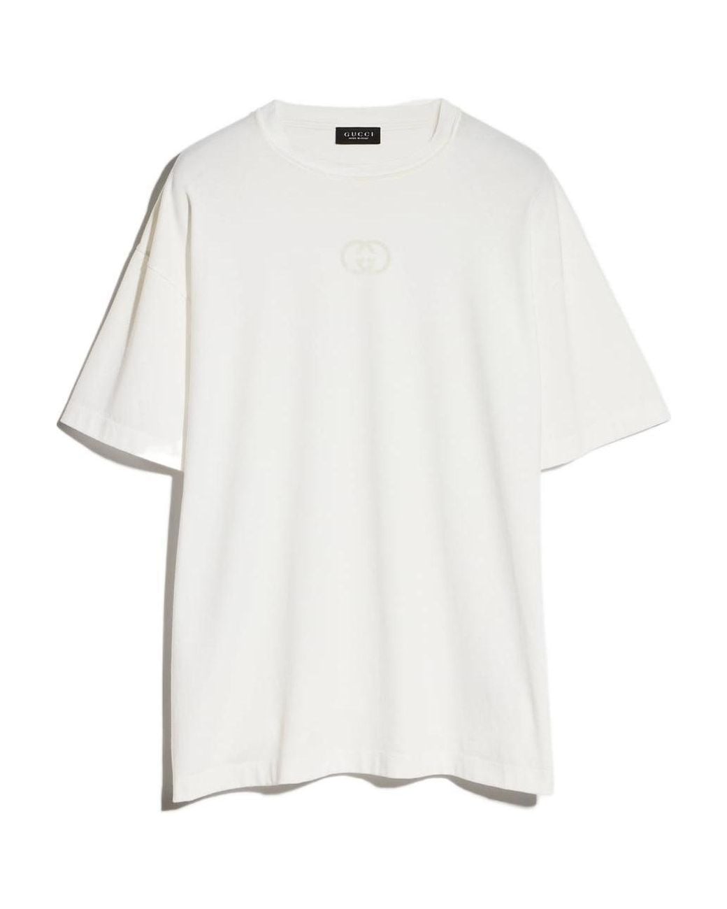 Gucci White Print T-Shirt for men