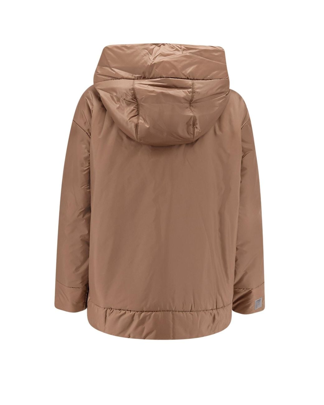 Max Mara Brown The Cube Daria Zip-Up Hooded Jacket