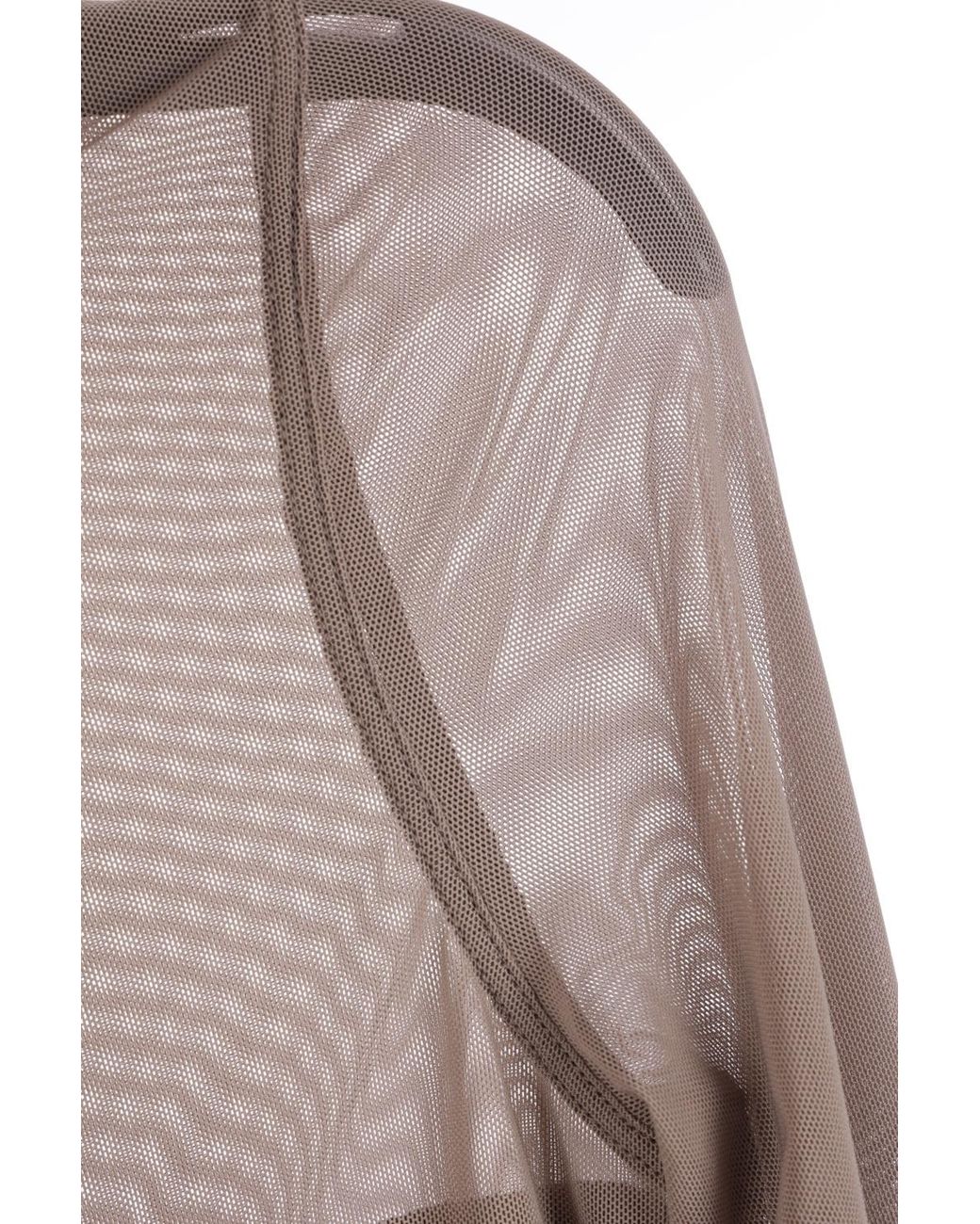 Rick Owens Brown Temple Long-Sleeve Top