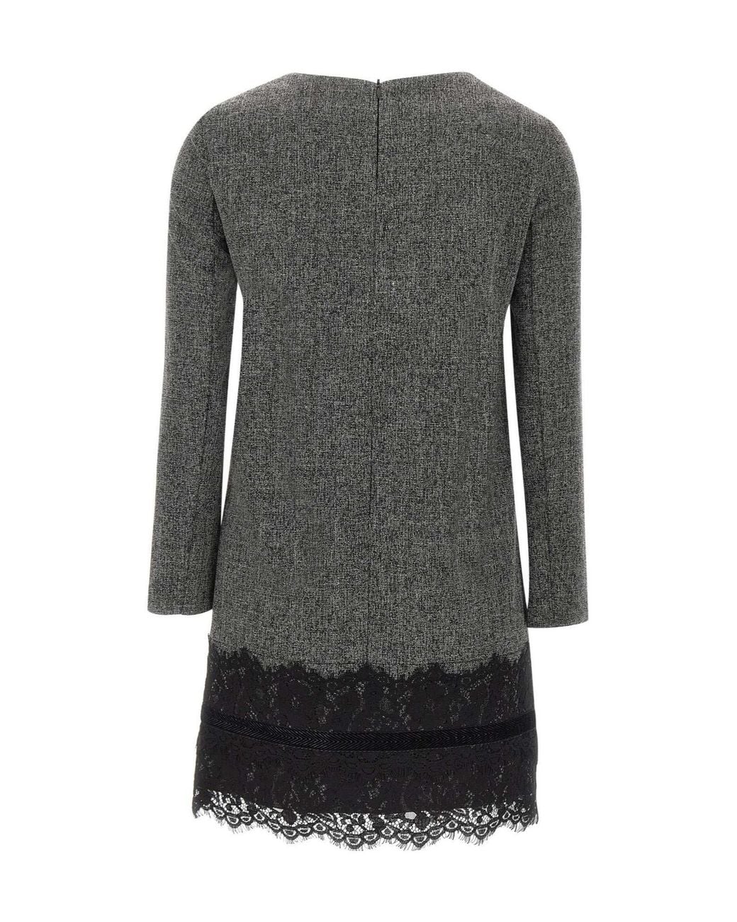 Kaos Gray Lace Straight-Fit Dress