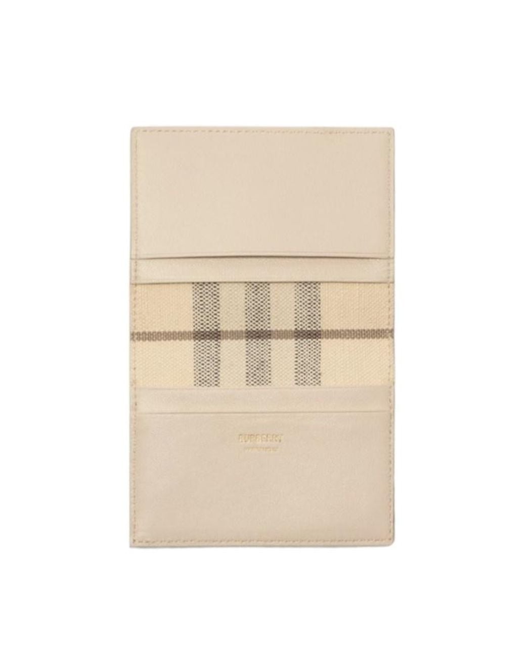 Burberry Natural Bloomsbury Folding Card Case