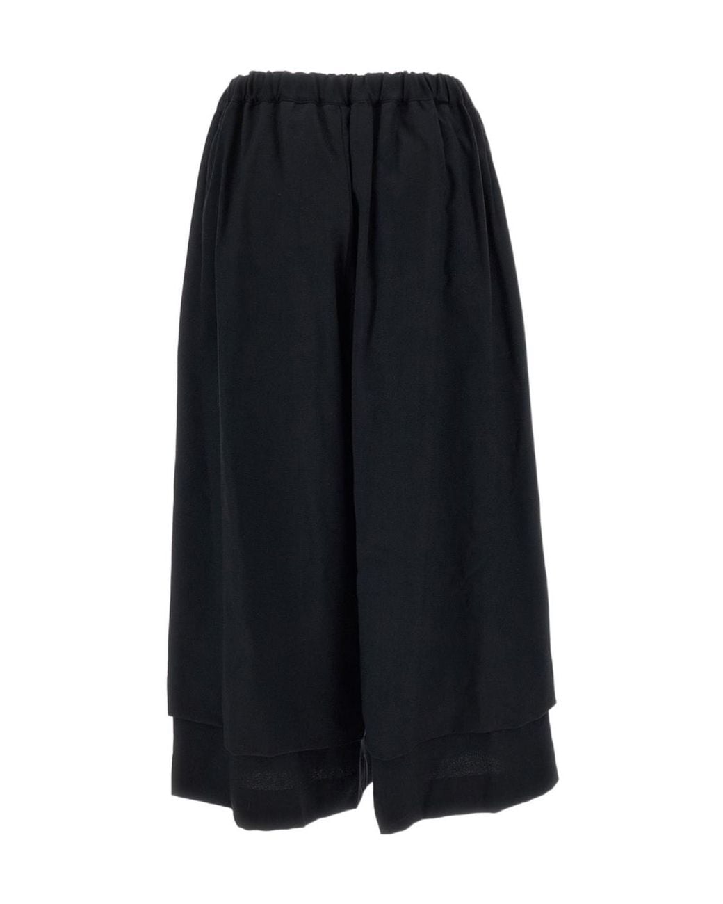 Comme des Garçons Black Layered-Hem Trousers