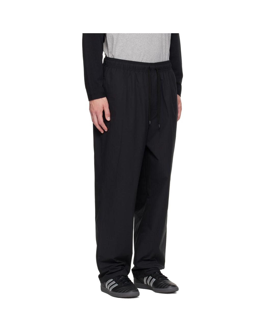 (w)taps Black Ripstop Track Pants for men