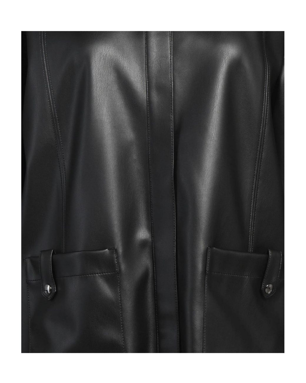 Max Mara Black Solid-Color Shirt Jacket