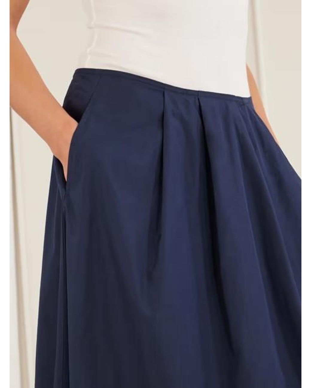 Citizens of Humanity Blue Pleated Skirt