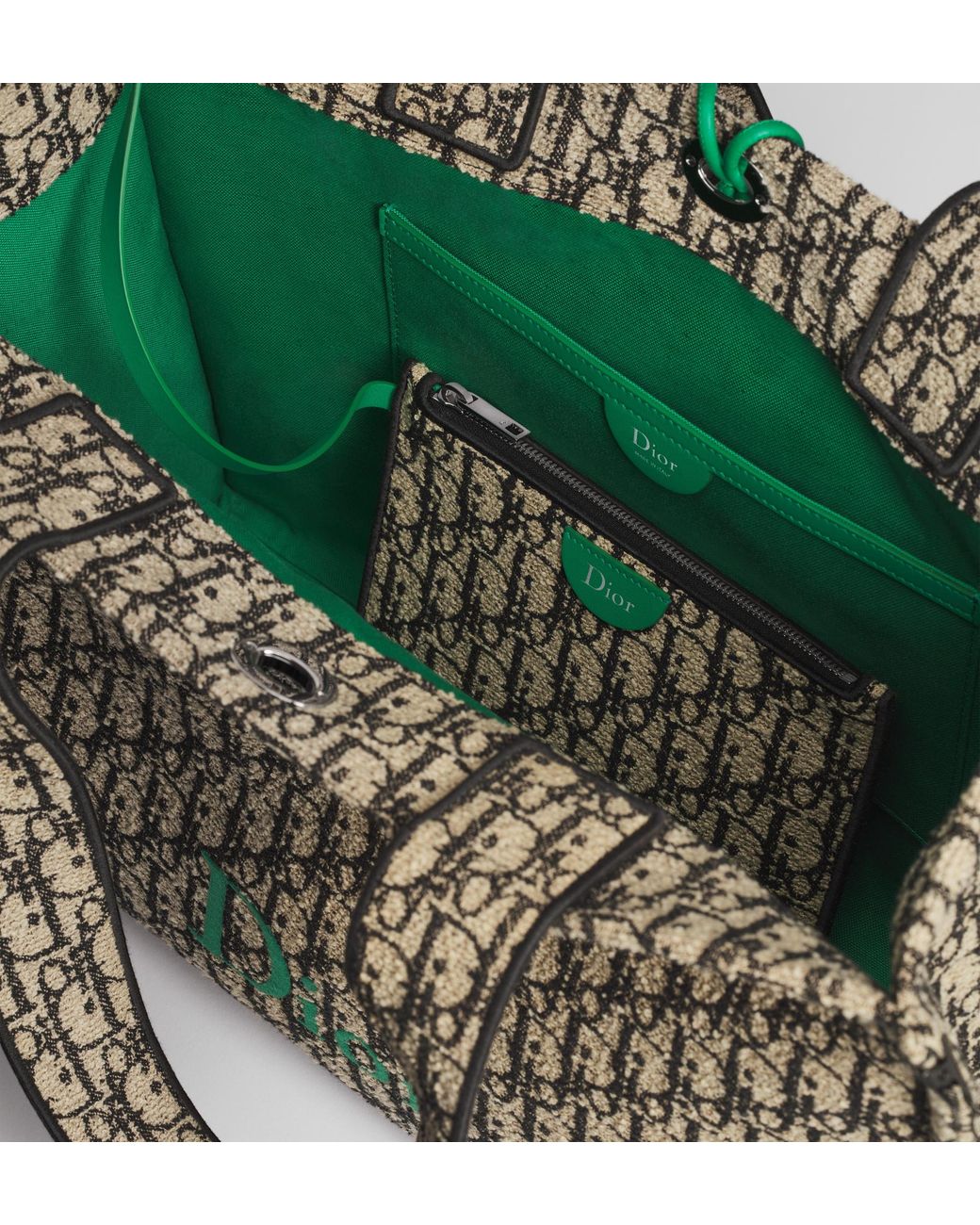 Dior Metallic Iviera Large Spongy Book Tote for men