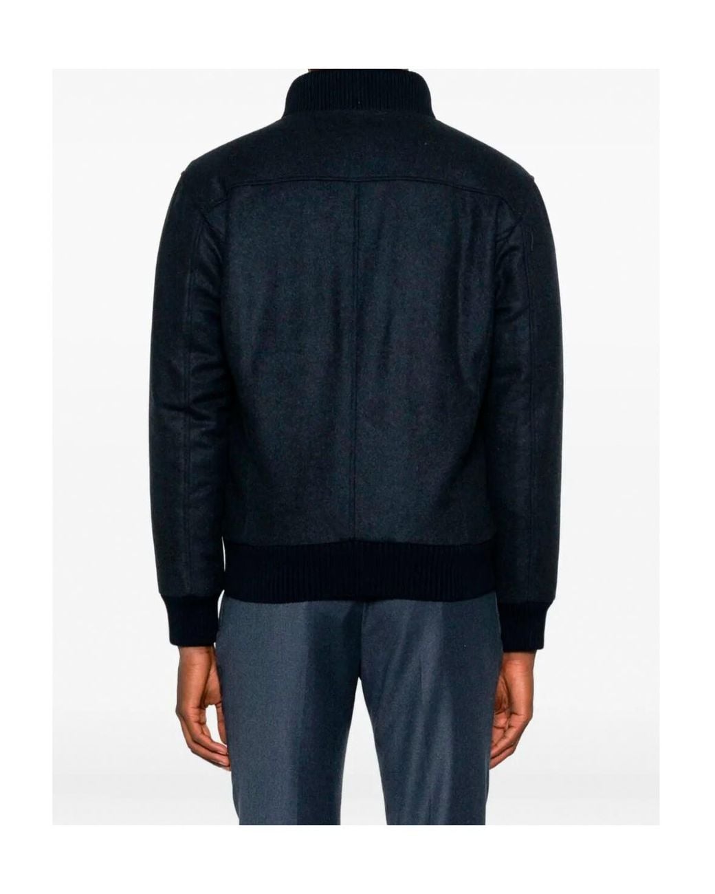 Barba Napoli Blue Barba Vermont Bomber Jacket for men