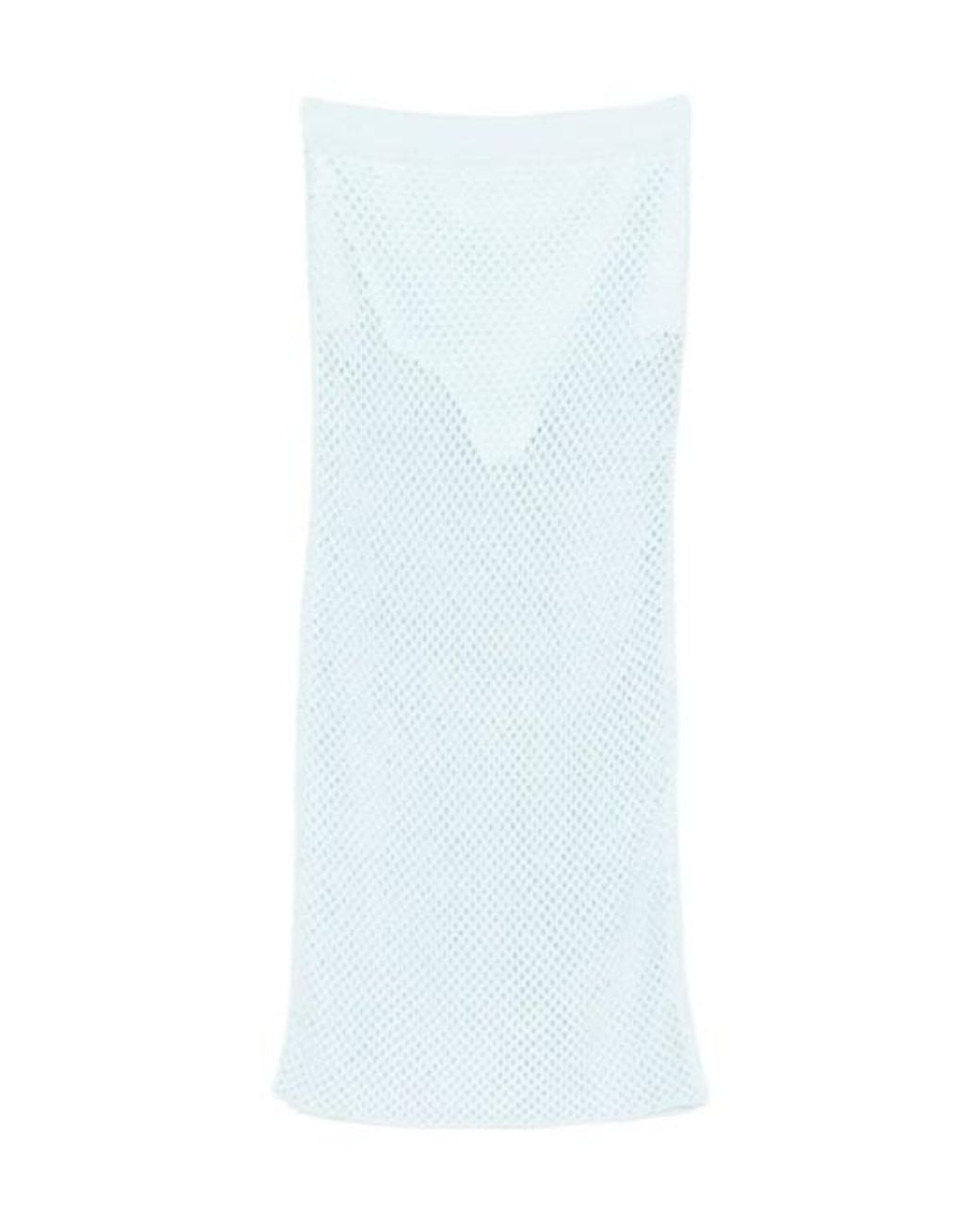 Jonathan Simkhai White Elasticated-Waistband Midi Skirt