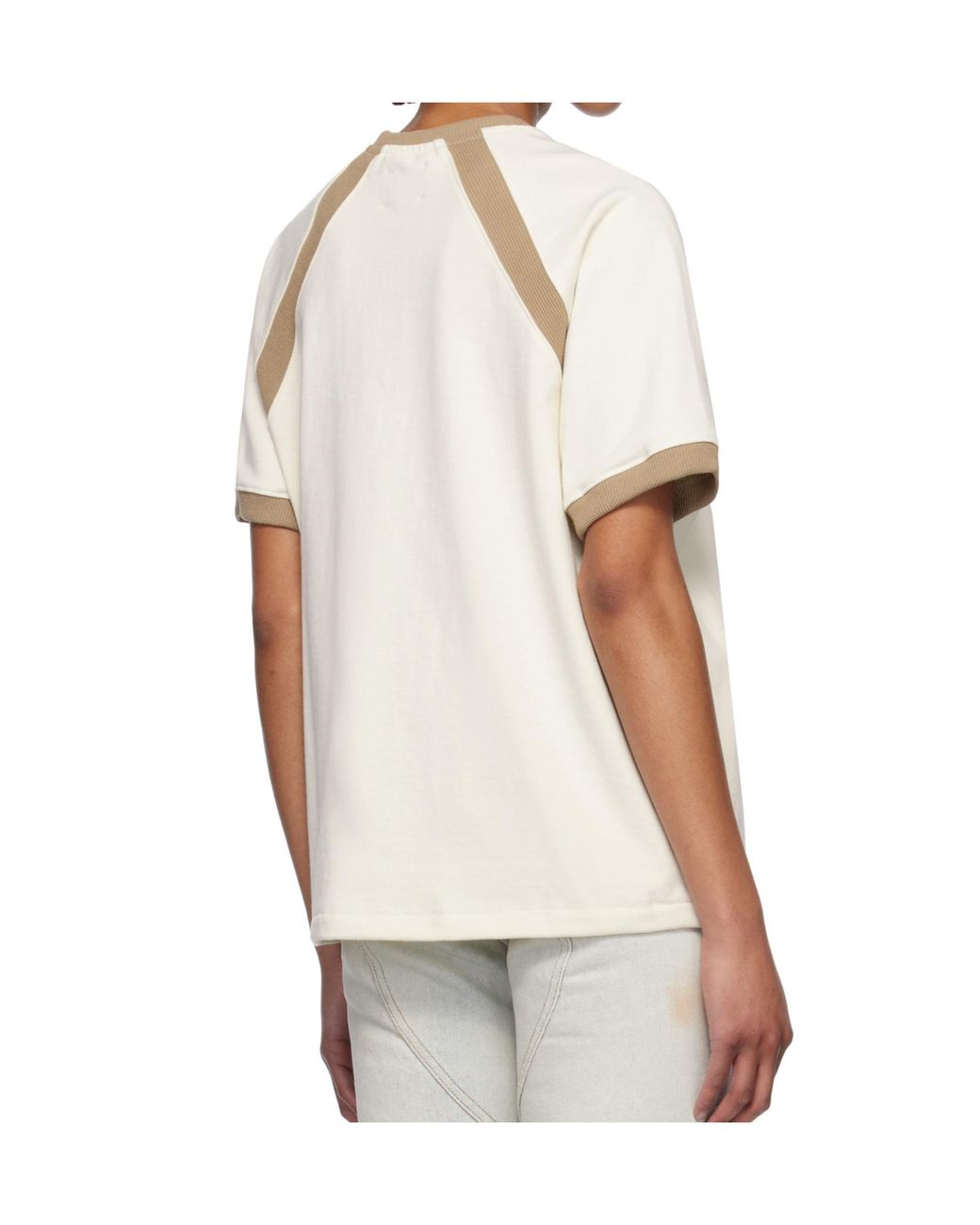Rhude White Round Neck Short Sleeve T-Shirt