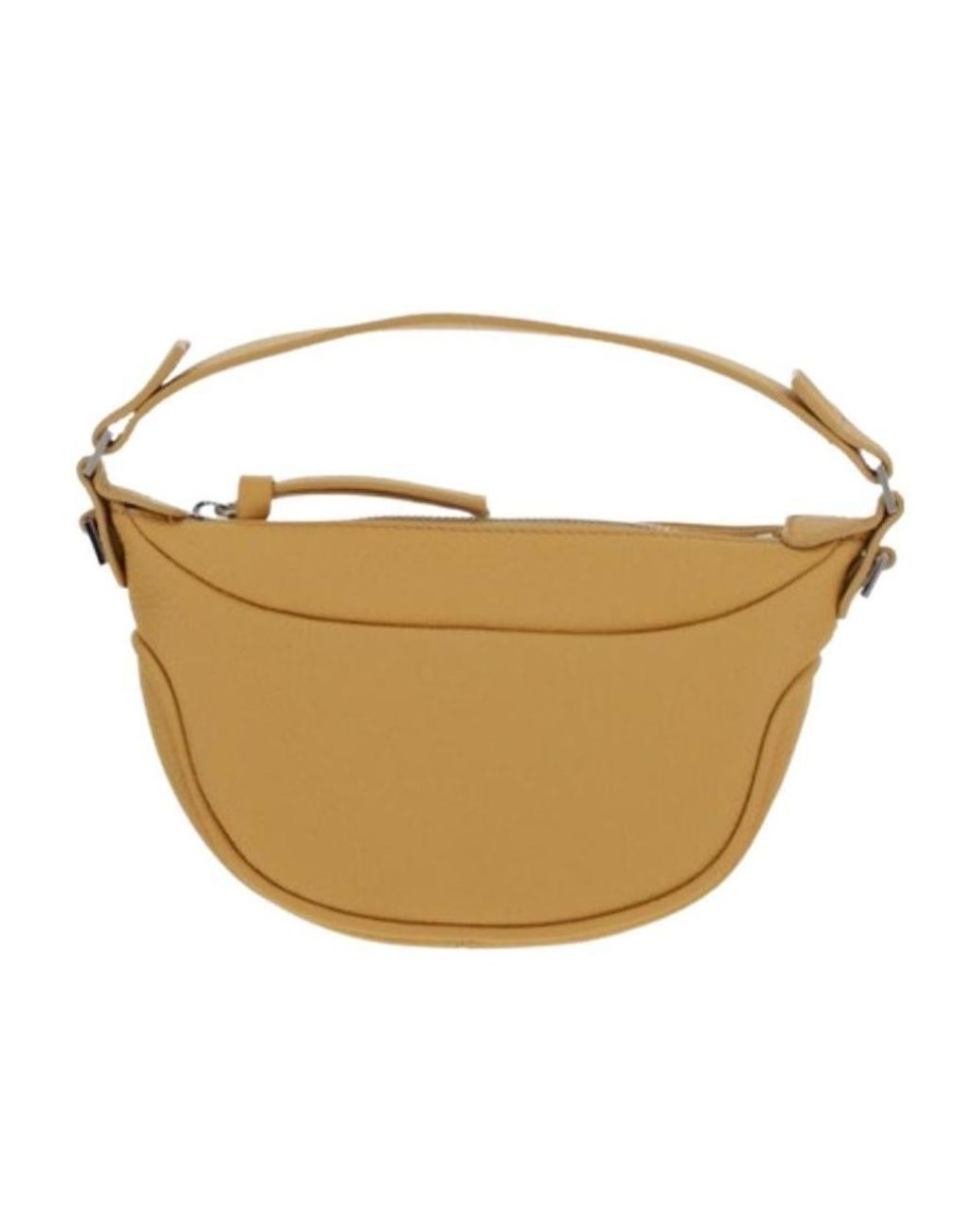 By Far Natural Top Zip Shoulder Bag
