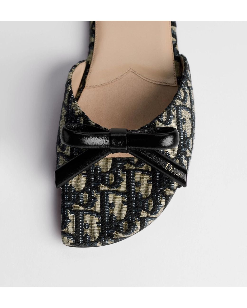 Dior Brown Bow Slide