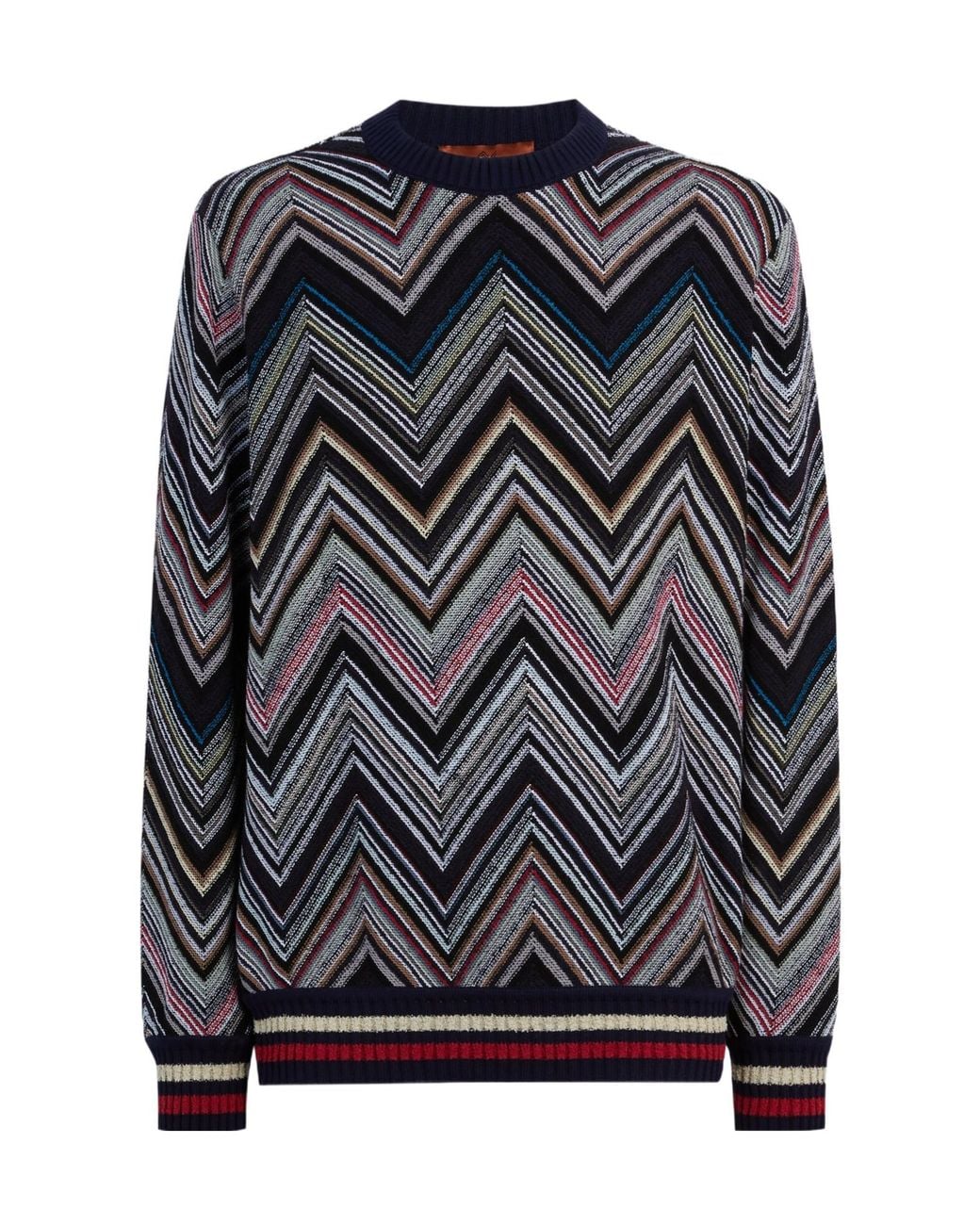 Missoni Black Chevron-Knit Jumper for men