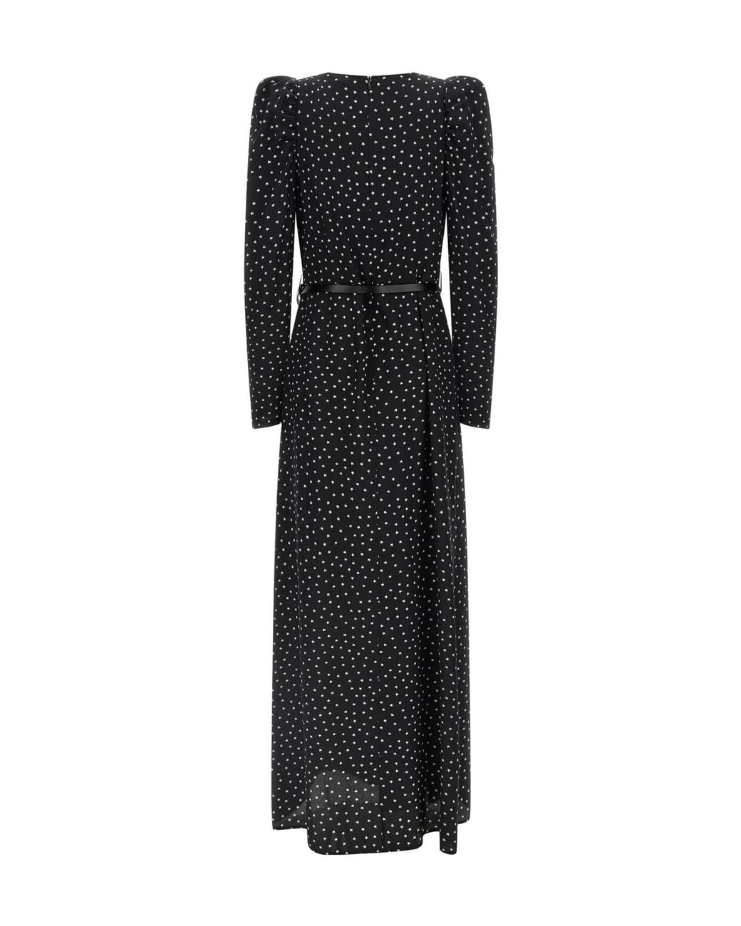 P.A.R.O.S.H. Black P.A.R.O..H. Star Print Maxi Dress
