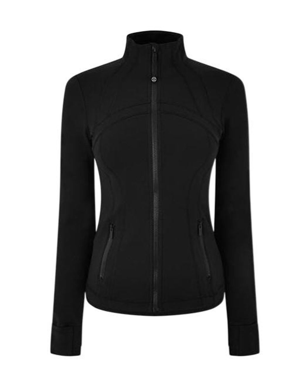 lululemon athletica Black Logo Nylon Luon Define Jacket