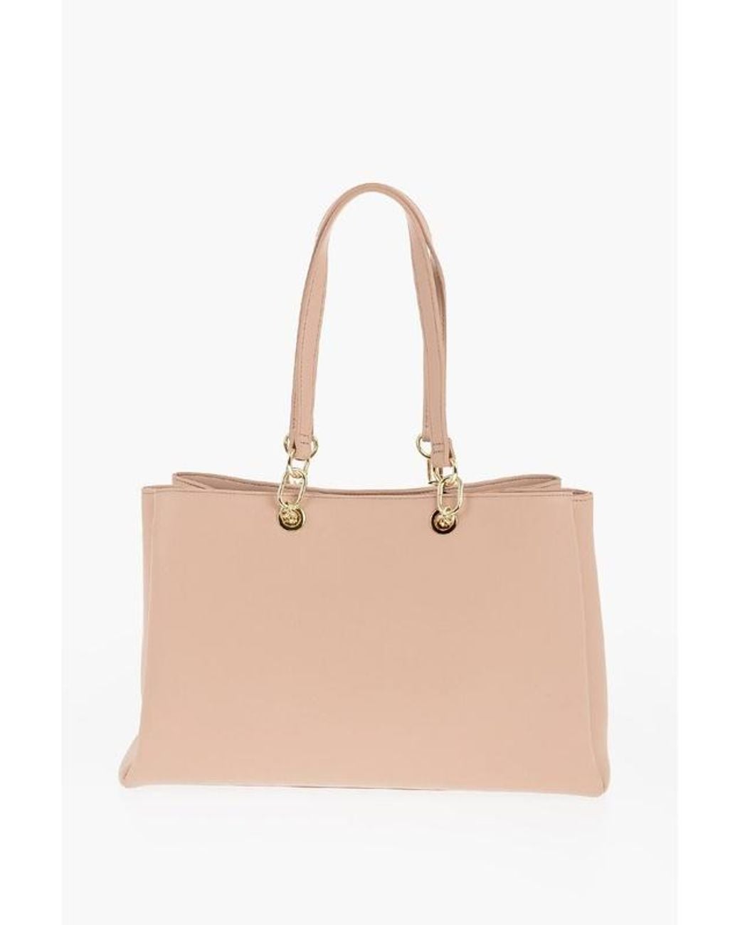 Moschino Natural Double-Handled Handbag